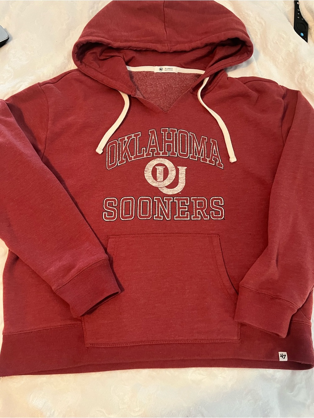 47 Brand Oklahoma Sooners Red Hoodie Sweater xl